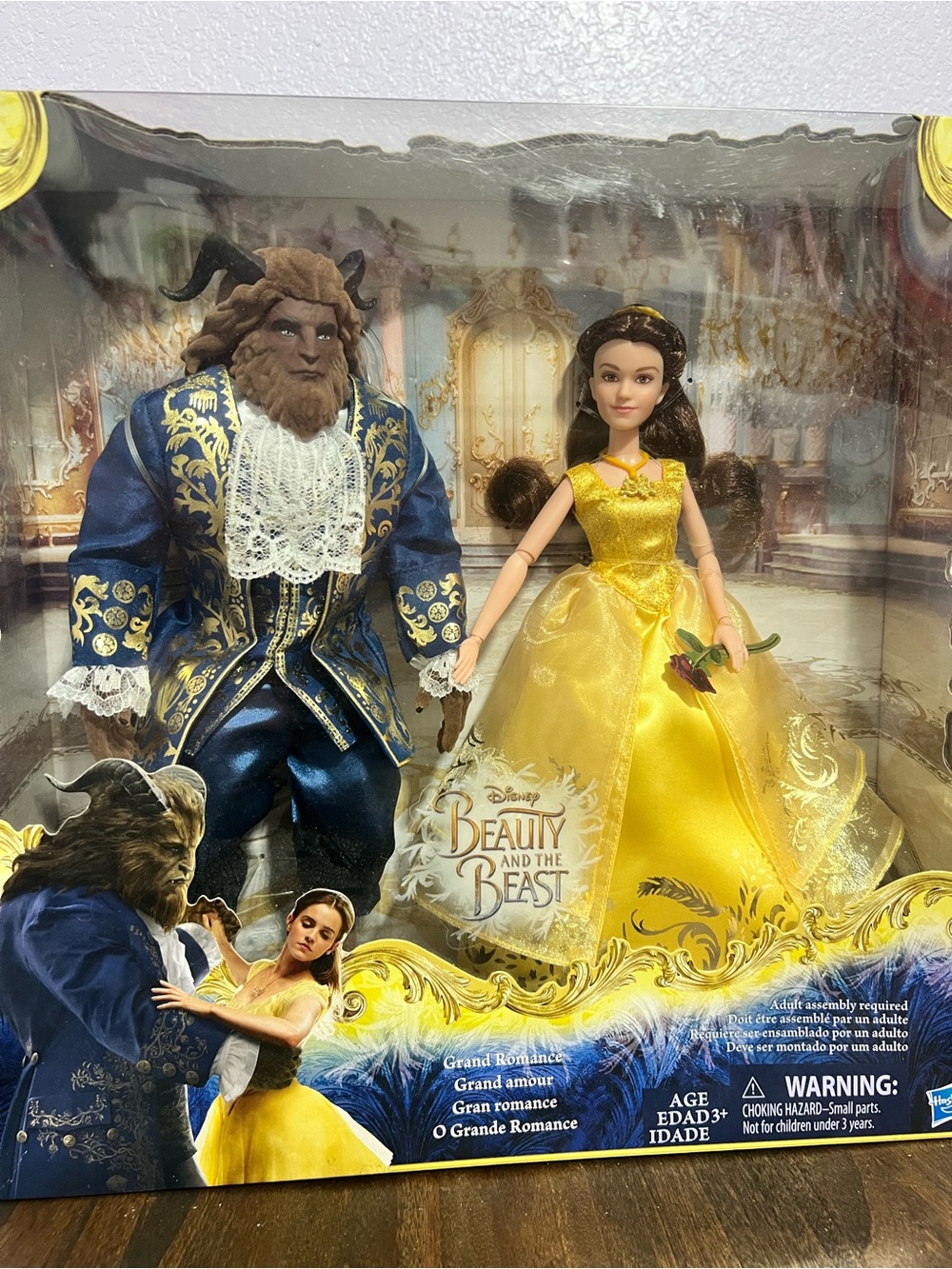 Disney Belle & Beast Dolls - Yellow and Blue